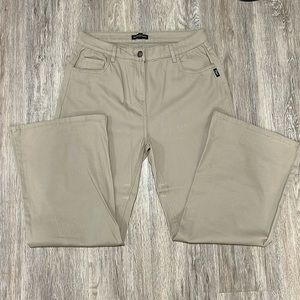 Silver Jeans Women's Wide Leg Flare Jeans in Khaki
